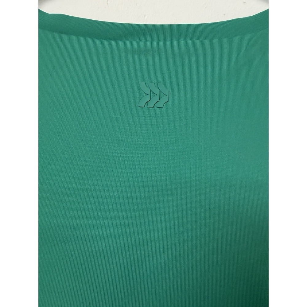 All in Motion Women's Extra Large Green Athletic Dress Tennis Golf Mini Zip Top - Picture 4 of 10